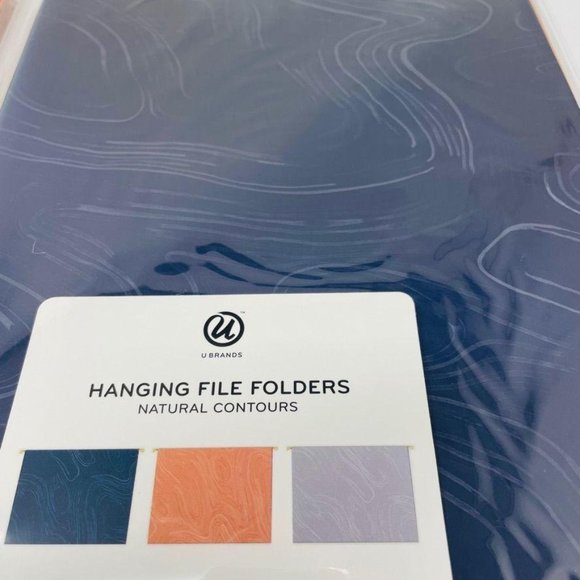 U Brands 6ct Hanging File Folders Natural Contours - Picture 6 of 8